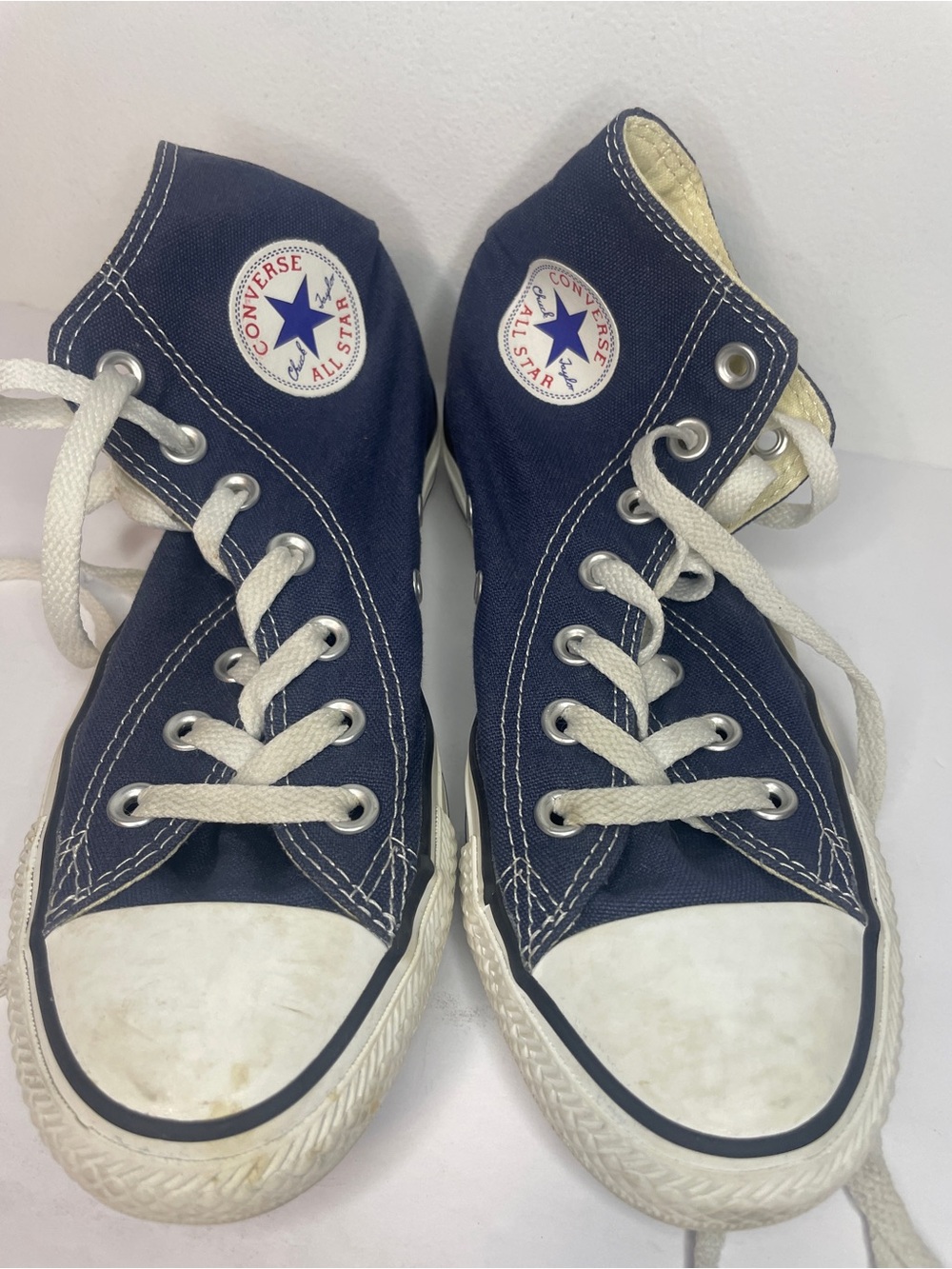 Converse Chuck Taylor Unisex Navy Blue High-Top Sneakers with White Laces